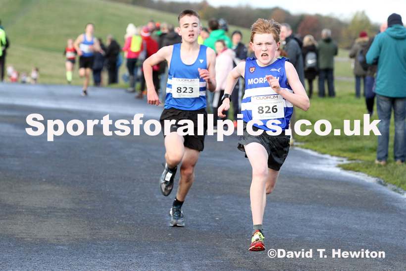 Boys and grils under-15s, Heaton Memorial 10k Road Race, Town Moor, Newcastle.  Photo: David T. Hewitson/Sports for All Pics